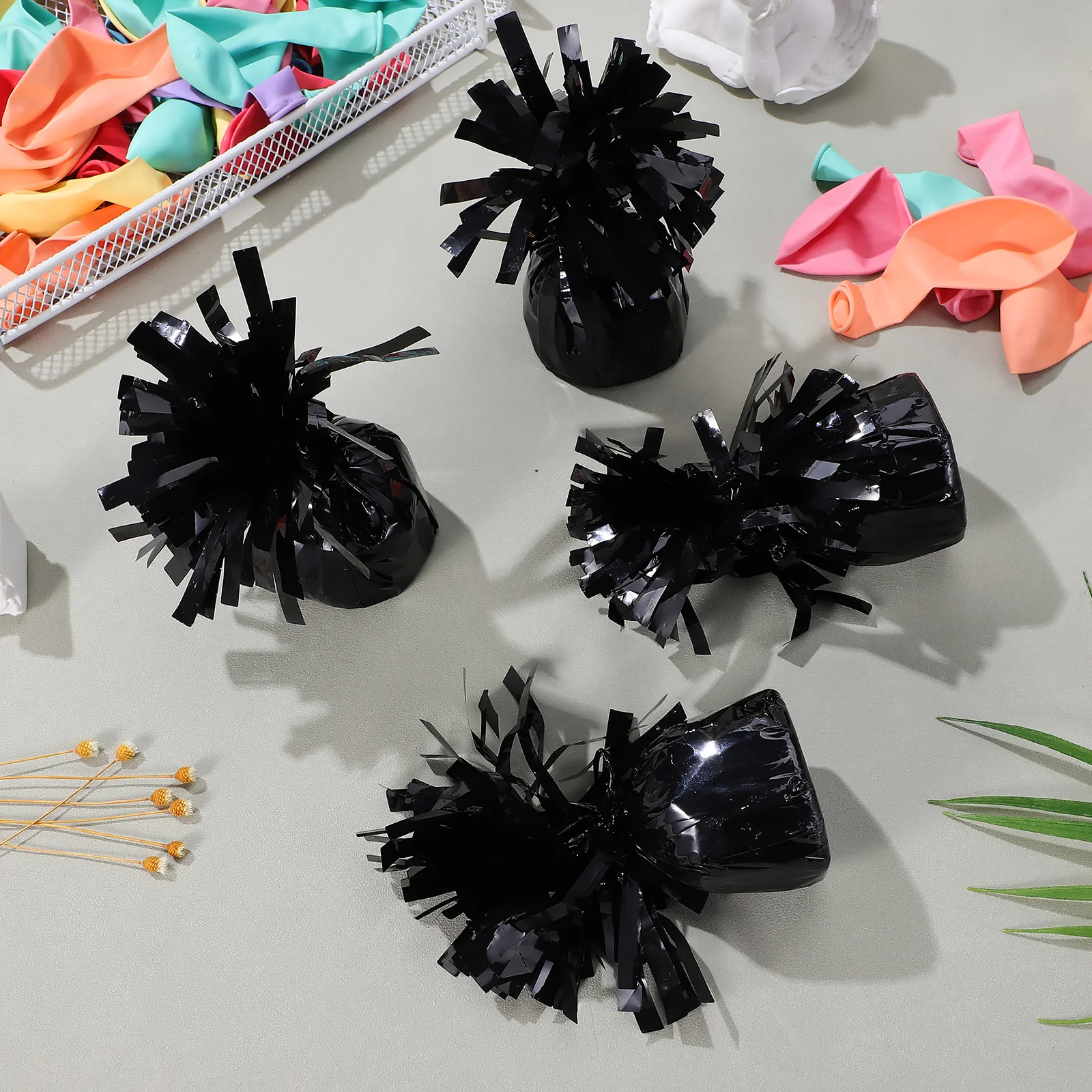

8 Pcs Balloon Weights Decorative Foil Shiny Stable for Birthday Wedding Party Balloon Arch Accessories