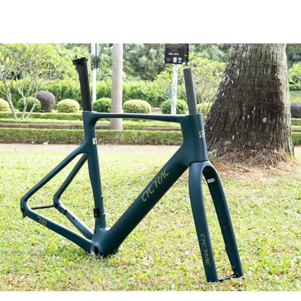 

R18 China Factory 700C Racing Bike Full Carbon Fiber Ultra Light Road Bike Frame with Disc Brakes Through Shaft and Carbon Fork