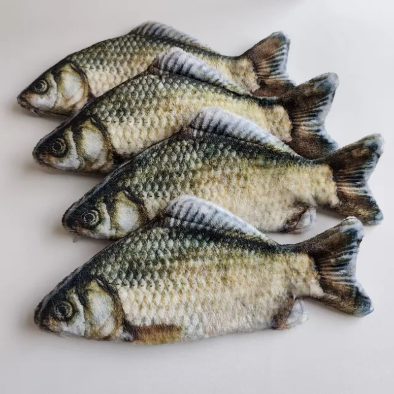 Fun Simulated Fish Pencil Case Creative Fresh Crucian Carp Stationery Bag Pencil Bag Coin Bag Crucian Carp Stationery Box Storage Bag image 3