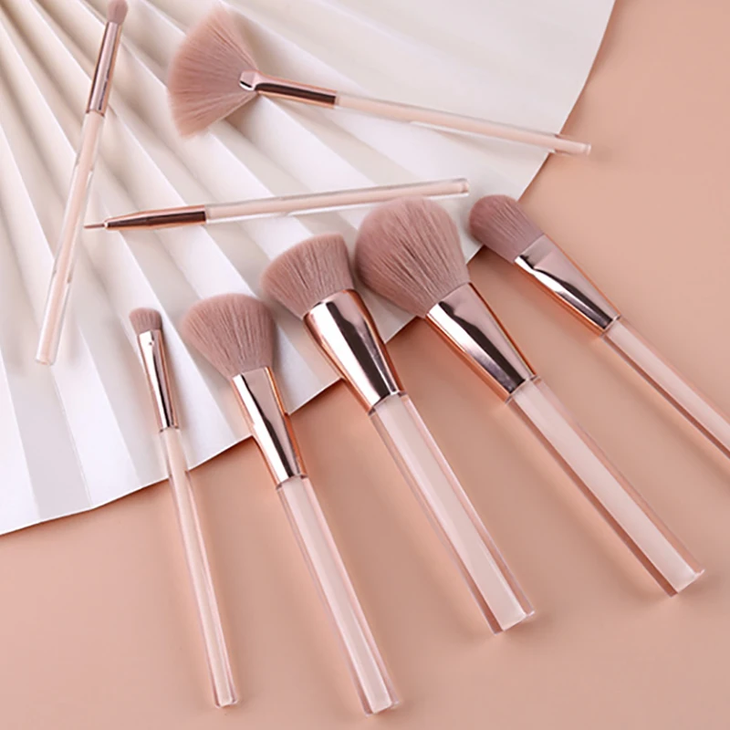 8Pcs Soft Fluffy Makeup Brushes Set for Cosmetics Foundation Blush Powder Eyeshadow Blending Makeup Brush Beauty Tools