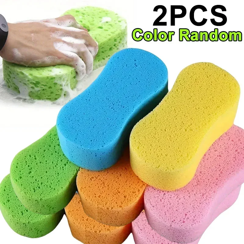 2-5Pcs Coral Sponge Car Auto Washing Cleaning Sponge High Foam Cleaning Washing 8 Shape Honeycomb Car Cleaning Sponge