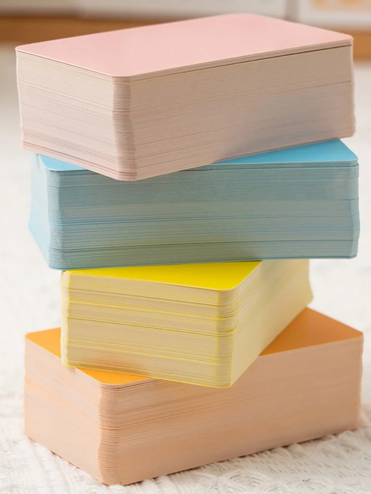 100/50/20PCS Kleur Kraftpapier Kaart Retro Dubbelzijdig Woord Kaart DIY Postkaart Gift Groet uitnodigingskaart Opmerking Bericht Kaart - afbeelding 2