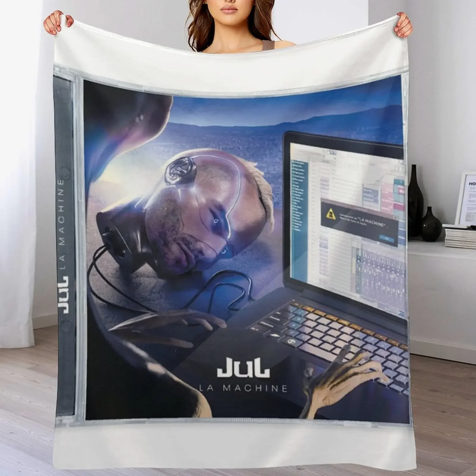 JUL cassette Throw Blanket Wrinkle Resistant Lightweight Blanket