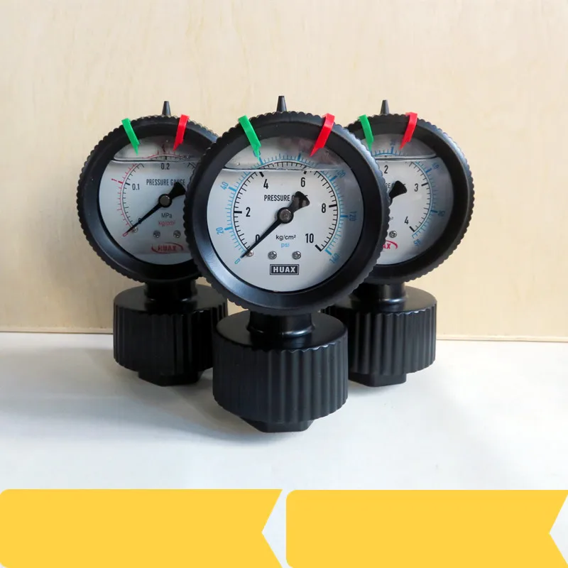 Xin Tester Diaphragm PP Pressure Gauge Y60 Plastic Pvc Acid-alkali Corrosion Resistant Pcb Environmental Protection Sewage Treat