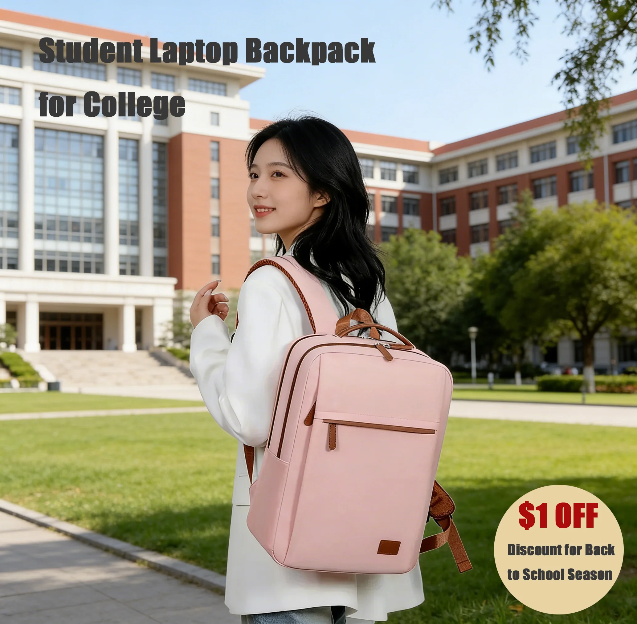 

Модный 16-дюймовый деловой рюкзак для ноутбука для девушек, классический рюкзак унисекс, новый простой рюкзак для студентов, сумка для ноутбука.