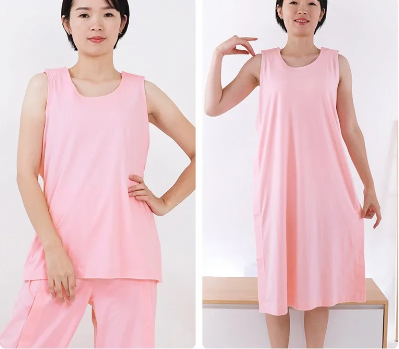 

Удобный больничный халат без рукавов для ухода при переломах плечевой кости, лопатки и надколенника