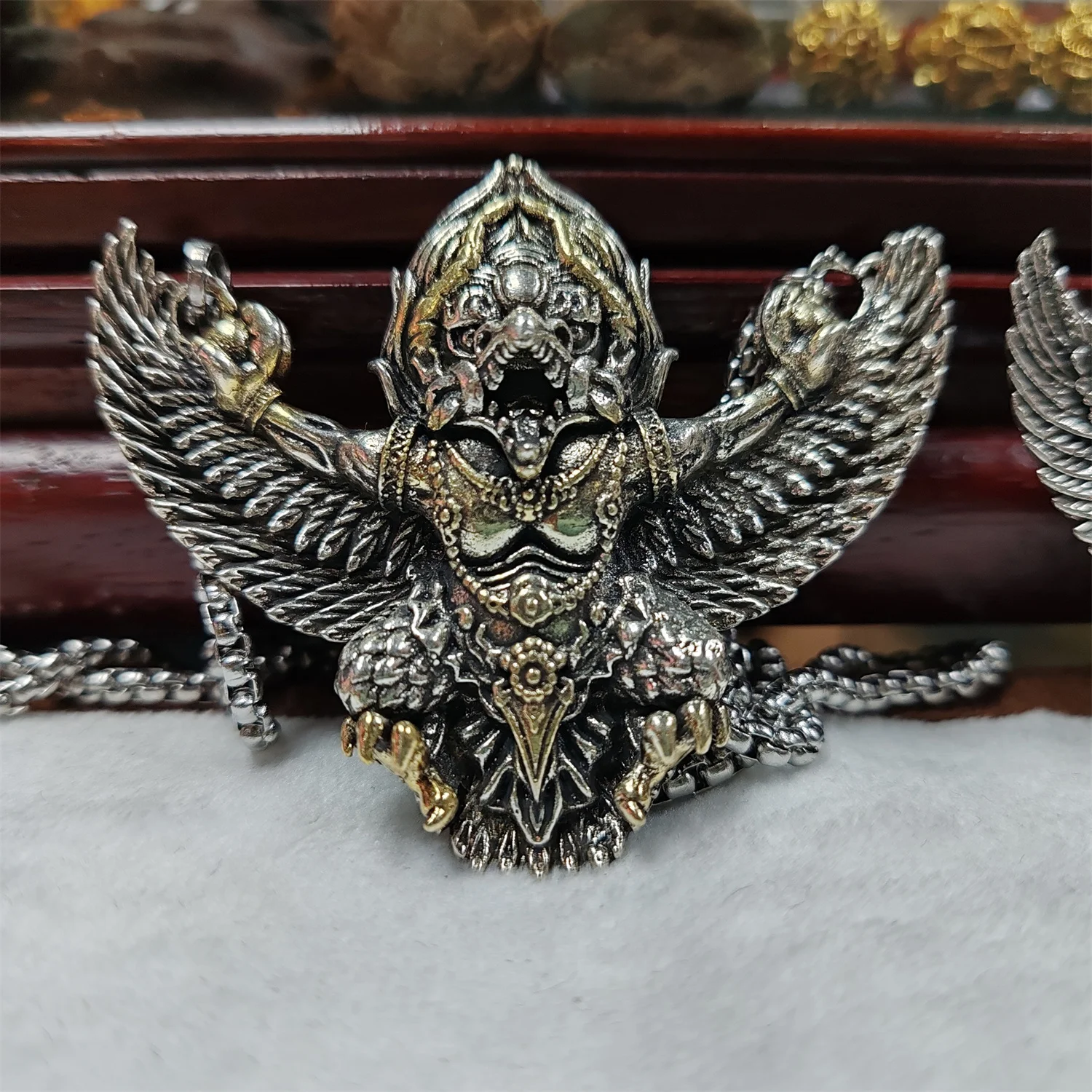 1pcs/lot Braspark Dapeng Winged Bird Pendant Necklace Size 65mm Tibetan ethnic style Men's and women's models