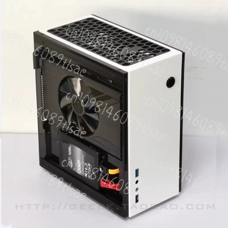 

A31S Mini ITX Transparent Computer Case with 1U Power Supply – Ideal for Small Form Factor PCs & DIY Projects