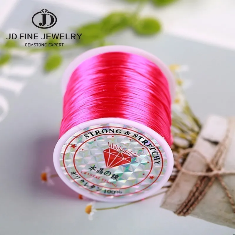 JD 35M/Lot Colorful Flexible Elastic Line Rope Cord 0.5mm For Jewelry Making Beading Bracelet DIY Jewelry Making Cords Line