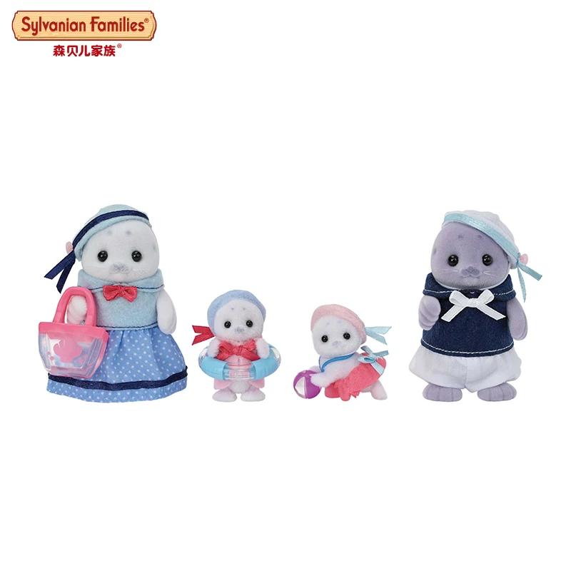 실바니안 패밀리 액세서리 칼리코 크리터스 소녀 어린이 장난감 미니어처 애니메이션 피규어 동물 인형 어린이 장난감 씰 패밀리