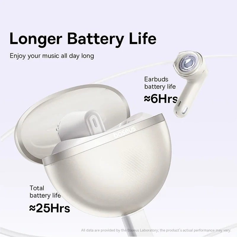 Baseus Bowie E5 TWS Wireless Earphones Bluetooth 5.3 Earbuds 25H Playtime 2 Mics Noise Reduction HD Call Headsets HIFI Headphone image 3