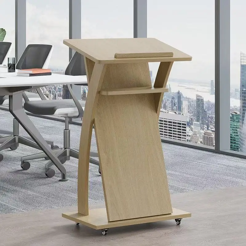 

Simple speech Movable speech Conference room Lecture hall Host desk Shopping guide Welcome reception desk