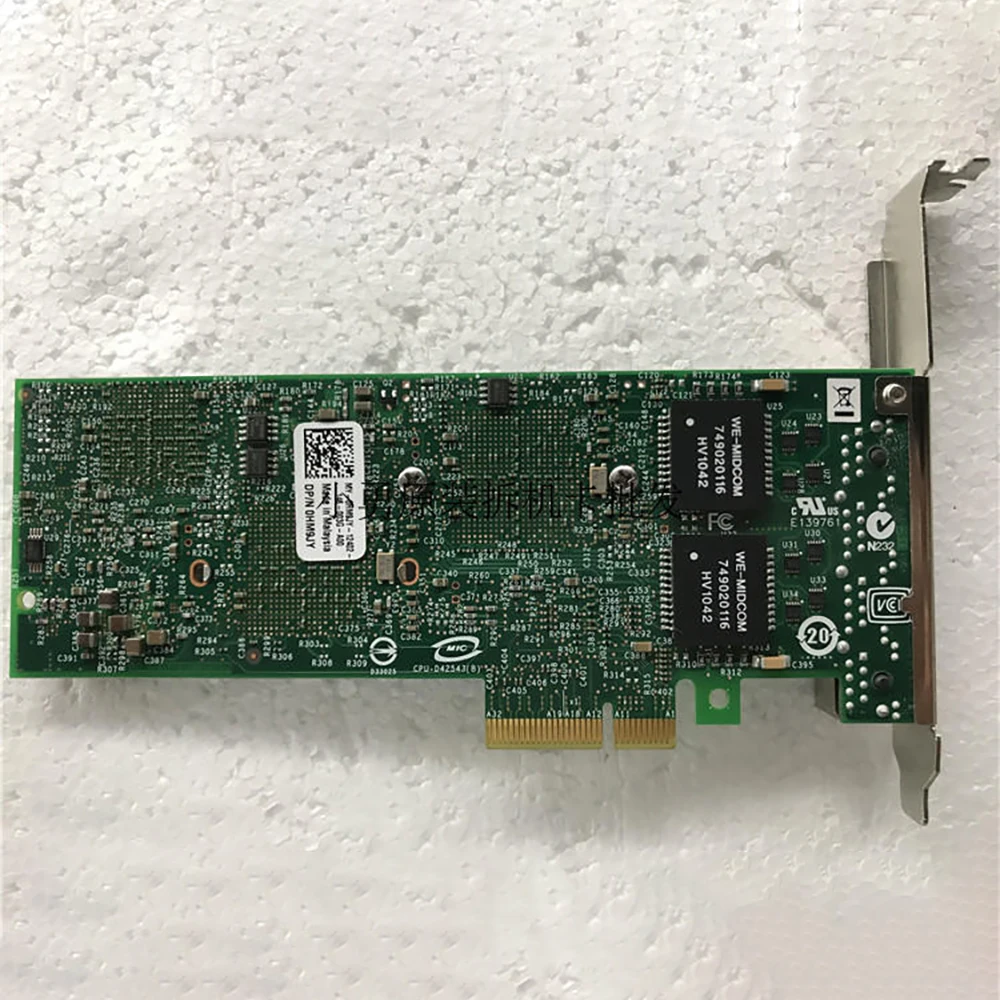 Original For intel E1G44ET 4-port Gigabit network adapter 82576GB HM9JY HO92P PCI-E