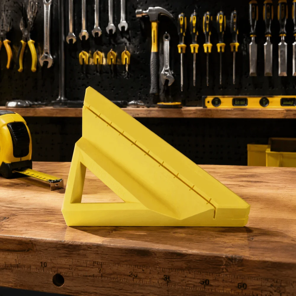 Precise ABS Tile Edge Cutting Tool 45-Degree Miter Cut yellow Tile Edge Trim Cutting Tool Tile Trim Square Accessory Beginners