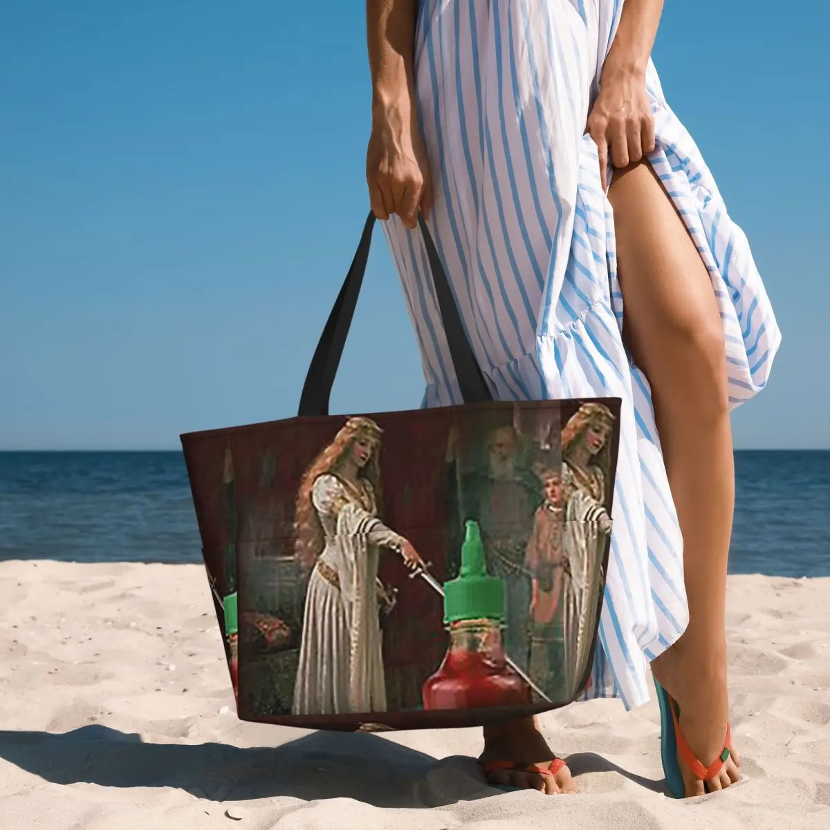 

Sir Racha Sriracha Sauce Пляжная большая сумка Спортивная сумка для занятий йогой в тренажерном зале Большая большая сумка Женская дорожная сумка Сумка для фитнеса