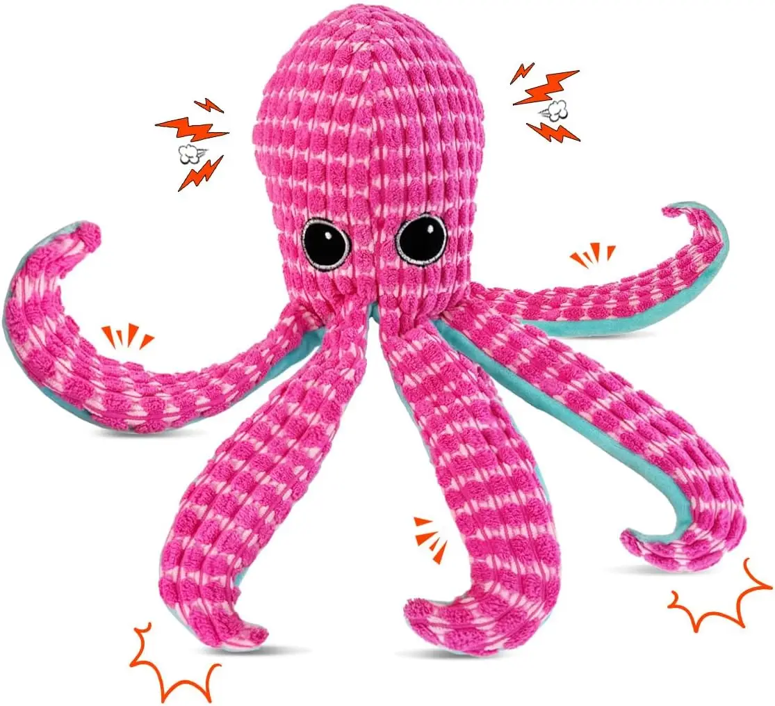 

Писклявые игрушки для собак для агрессивных жуков — прочная мятая плюшевая жевательная игрушка для больших собак | Интерактивная тренировочная награда