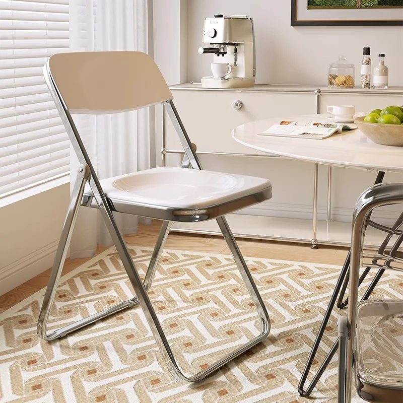 

Plastic folding chair Back chair Internet celebrity photo chair Dining chair Office chair Folding stool