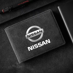 Suede Driver License Holder Ultra Thin Case ID Card Credit Card Holder for Nissan X-trail Qashqai Note Juke Sentra Patrol Navara