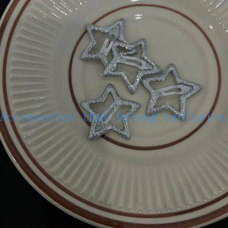 31BB 2Pcs Metal Hair Barrettes Hair Accessory for Women Girls Fashion Star Hairpin - Image 3