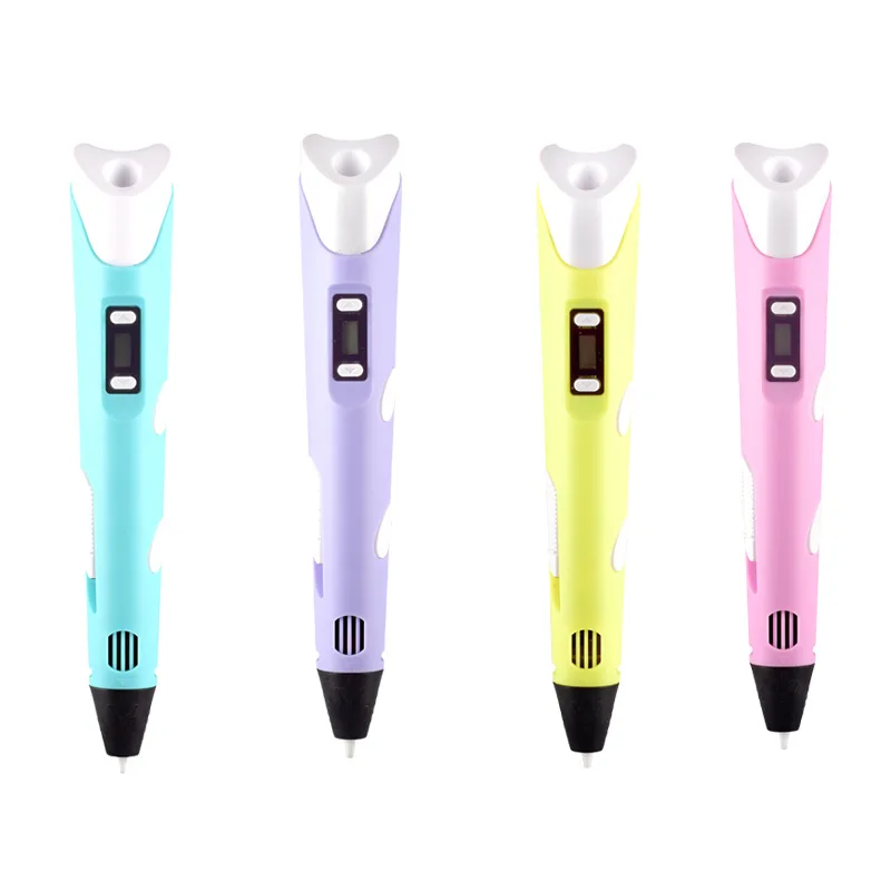 DIY 3D Pen Drawing Pens With LCD Screen Compatible PLA Filament Toys Safe Printing Pen for Children Kids Christmas Birthdy Gift