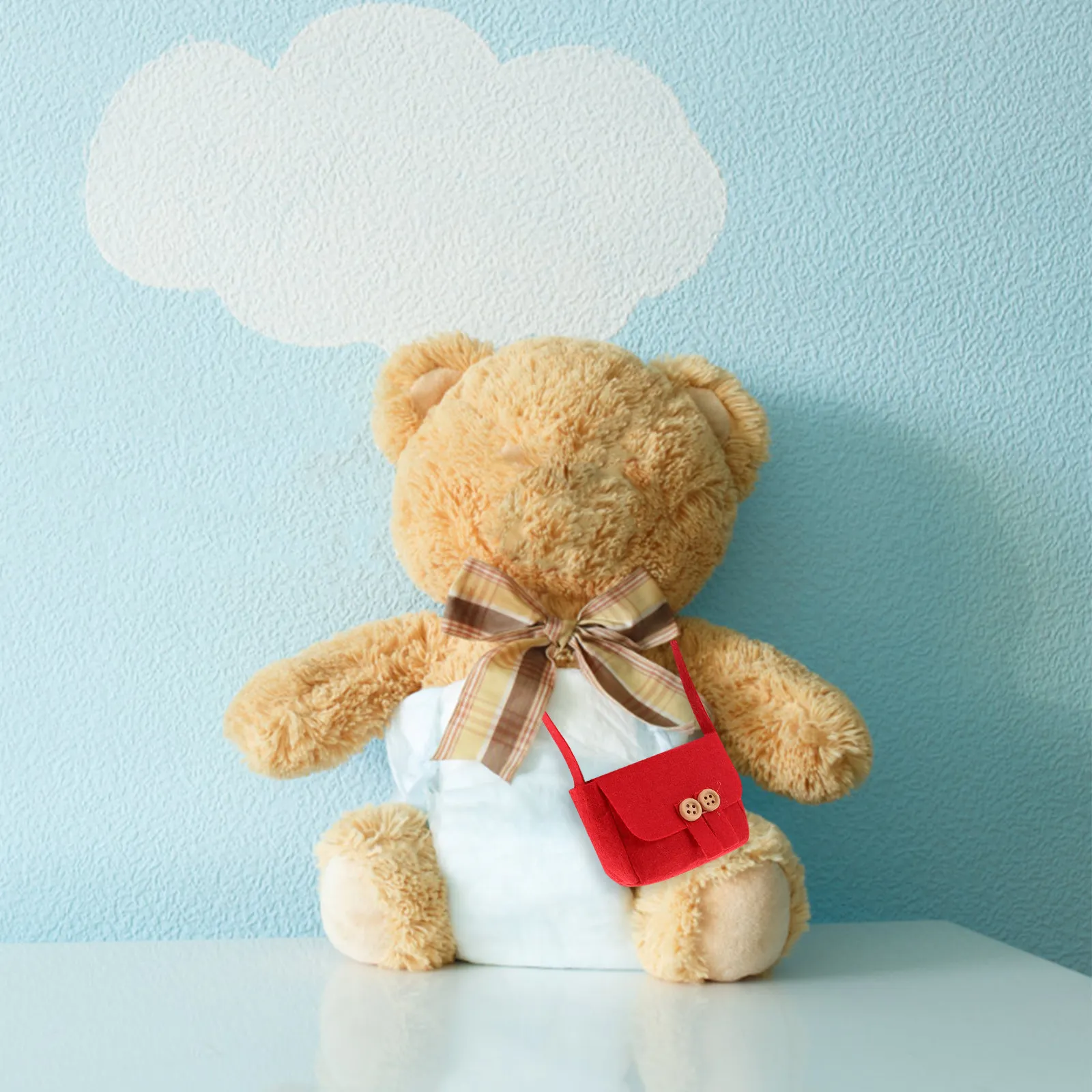 

4Pcs Mini Crossbody Bag for : Kawaii Small Backpack Cute Purse for Pretend Play Fashion Accessories Kids Dress Up Party