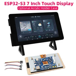 ESP32-S3 7 Inch Touch Display Development Board 800×480 Xtensa LX7 Dual-core Processor 8M Flash WiFi BT5 for GUI LVGL HMI ESP32