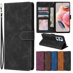 Capa de couro magnético flip, slot para cartão carteira, Xiaomi Redmi Note 13 Pro, 12S, 11, 11S, 10, 9, 8T, 13C, 12, 12C, 10C, poco C65, M6
