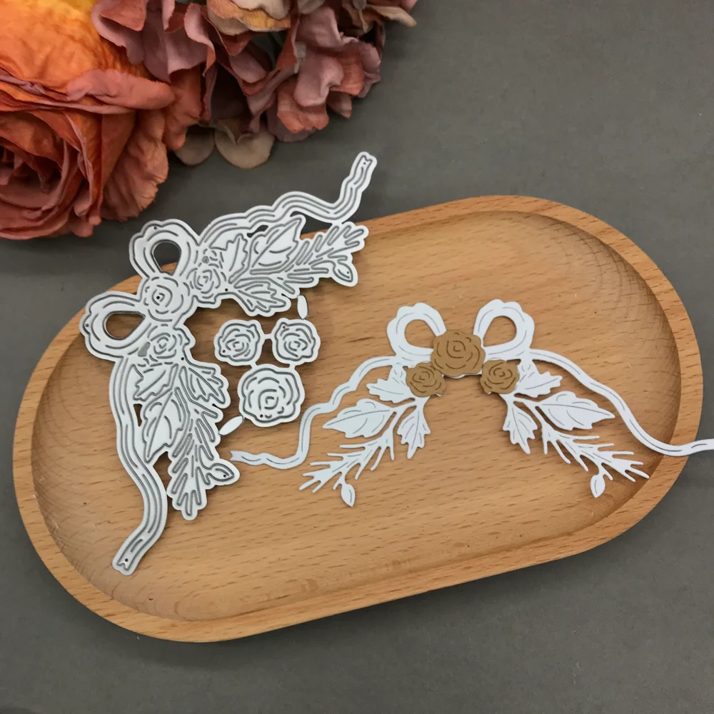 

Bow Bouquet Metal Cutting Dies Stencils For DIY Scrapbooking Decorative Embossing Handcraft Die CutsTemplate