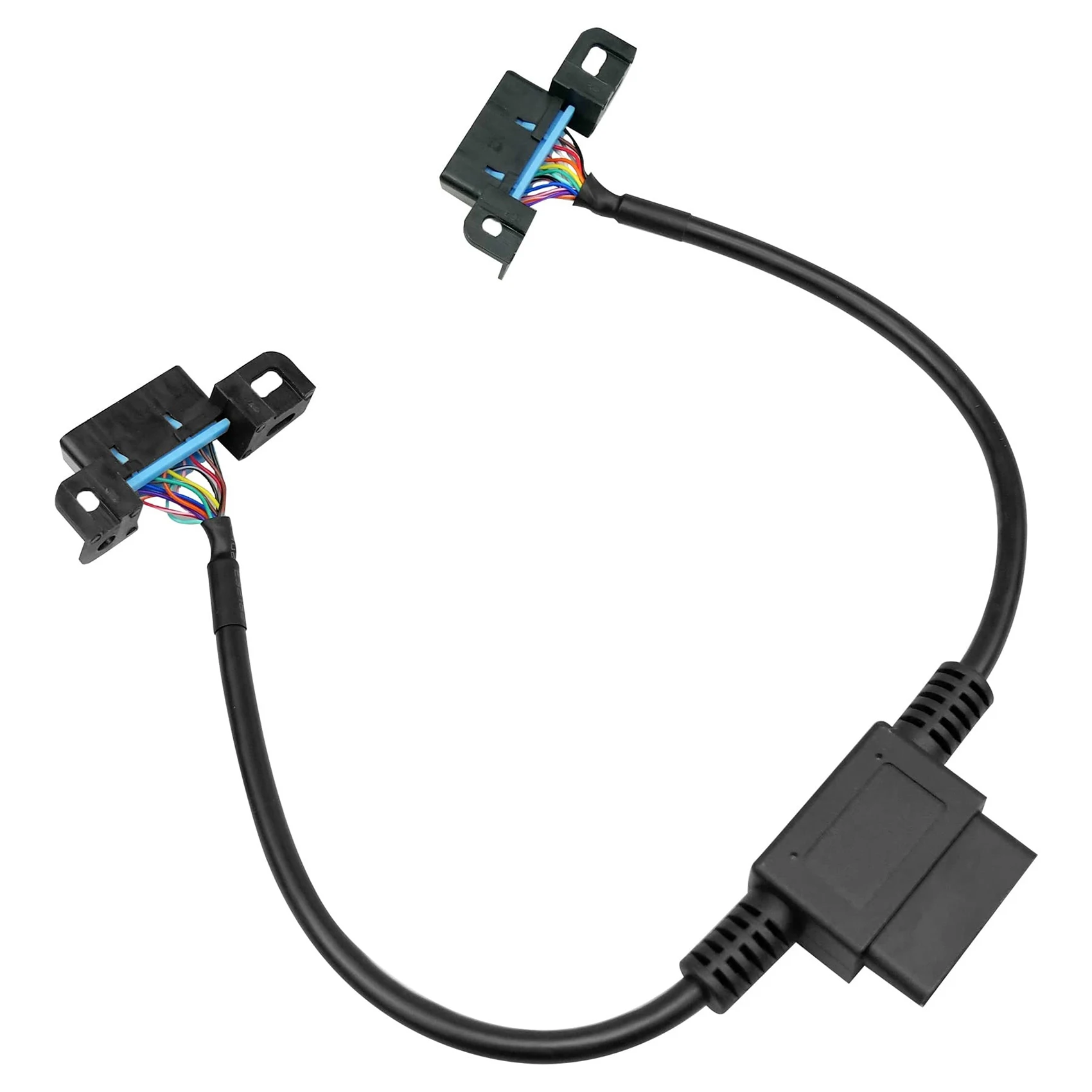 60cm 16 Pin Right Angle Universal OBD2 Splitter Y Open Cable for GPS Tracker Device Car OBD Interface Conversion