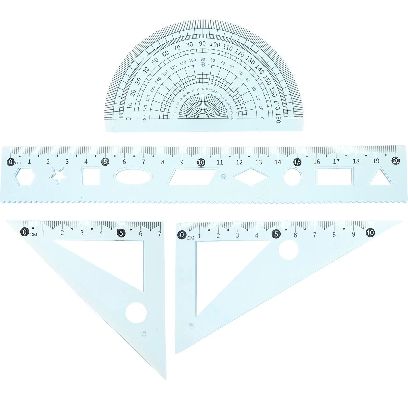 

3 Sets Ruler with Metric and Standard Drawing Scale Drafting Tool Bulk School Must Have