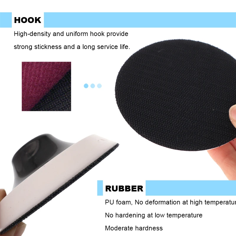 مجموعة ورق صنفرة بخطاف وحلقة مقاس 4 بوصة مكونة من 123 قطعة مع وسادة دعم لصنفرة أعمال النجارة وأشغال المعادن وتطبيقات السيارات