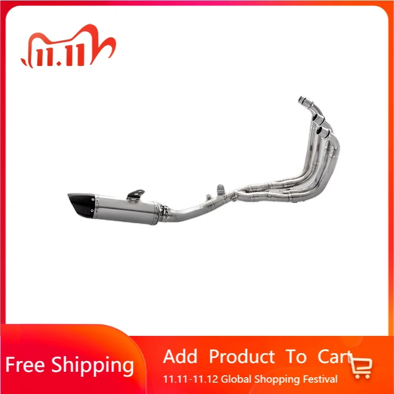 FBB Factory Selling Exhaust System Motorcycle ZX4R Exhaust Escape 2023 for  Ninja ZX-4RR Exhaust Muffler Pipe Steel Tit