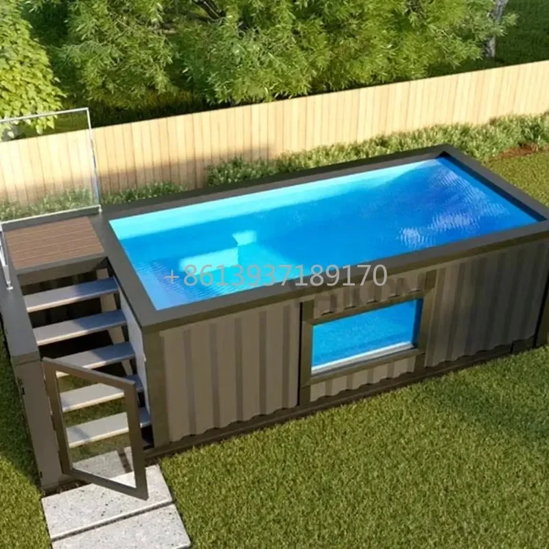 Factory Prefab 20Ft Container Swimming Pool 40 Feet Swimming Pools Container for Outdoor