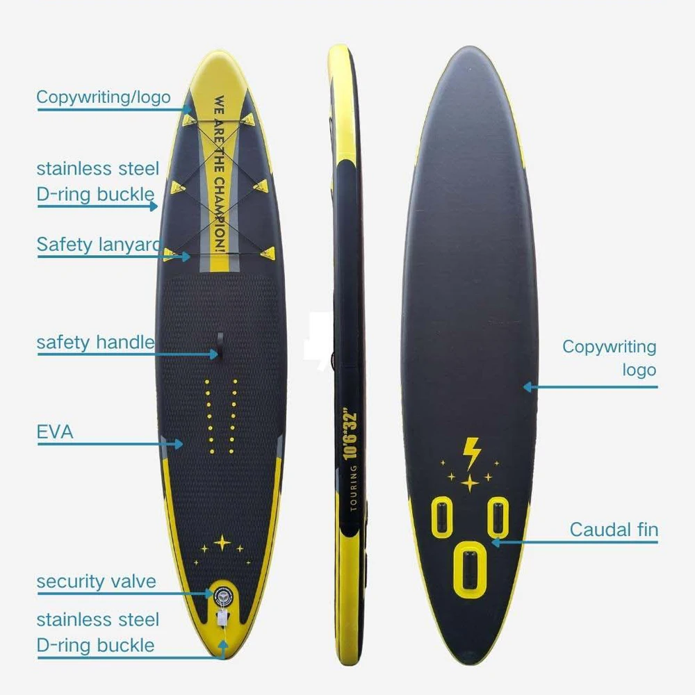 Inflatable Stand-Up Surfboard Water-skiing Surf board Pulp Board Water Sports Thicken PVC Surfboard Paddle Board Surfing Board