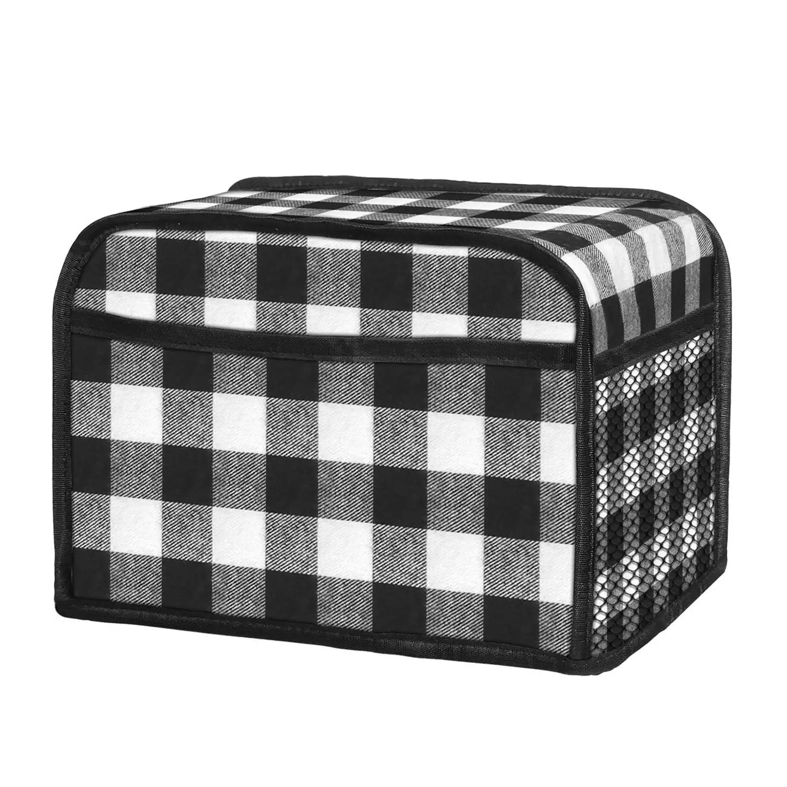 Protective Toaster Cover with Storage Pocket Kitchen Appliance Dust Proof Cloth for Bread Maker Standard Two Slice