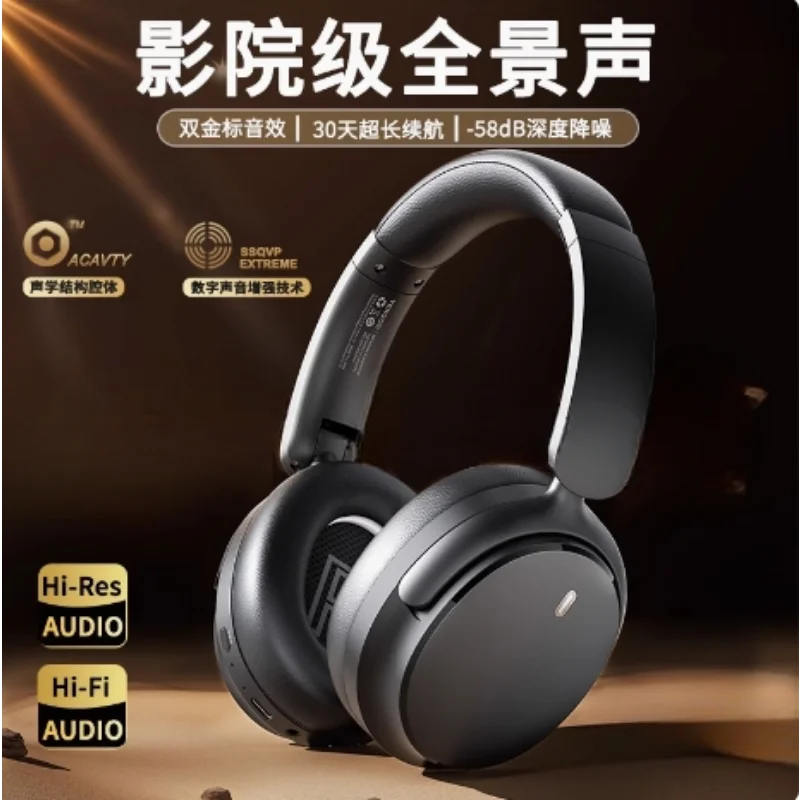 Headset Active Noise Cancellation Wireless Bluetooth Imported Heavy Bass