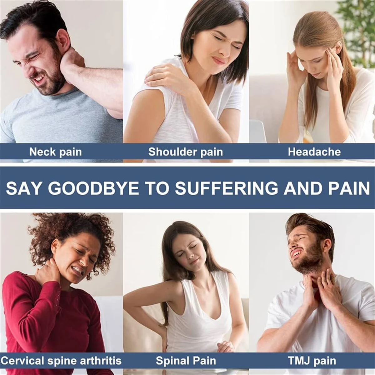 2025+ массажер для триггерных точек Cervipoint, эргономичный для расслабления мышц, помогает облегчить боль в шее, спине и плечах.