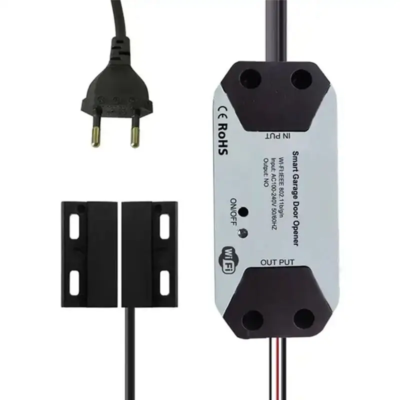 ABIK-Tuya WIFI Smart Garage Door Opener Controller APP Voice Control Intelligent Switch Support Family Sharing Control