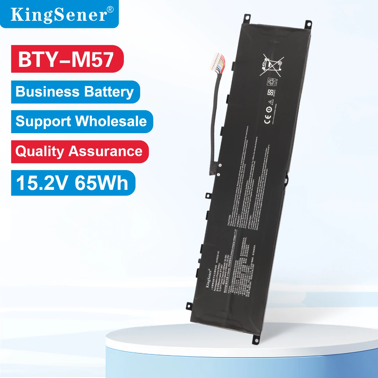 

KingSener BTY-M57 Аккумулятор для ноутбука MSI GP66 GP76 MS-17K3 Leopard 10UG Series Notebook 15,2 В 4280 мАч/65 Втч