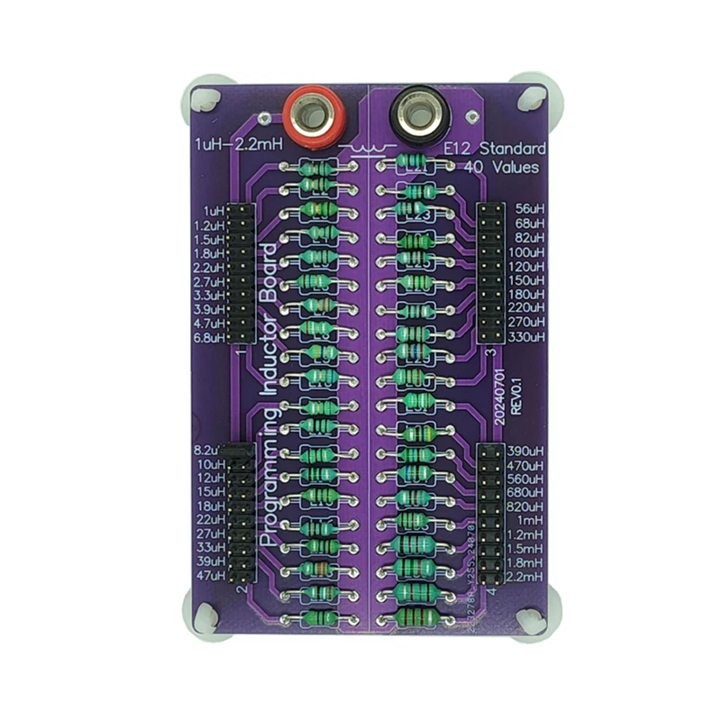 1Uh To 2.2Mh E12 Standard 40 Values Programmable Inductor Board With 4Mm Banana Sockets Inductance Substitution Box