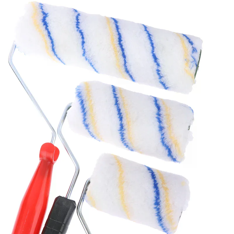 Short Long Handle Brush Room Wall Painting 4” 6"9” Roller Brush Paint Roller