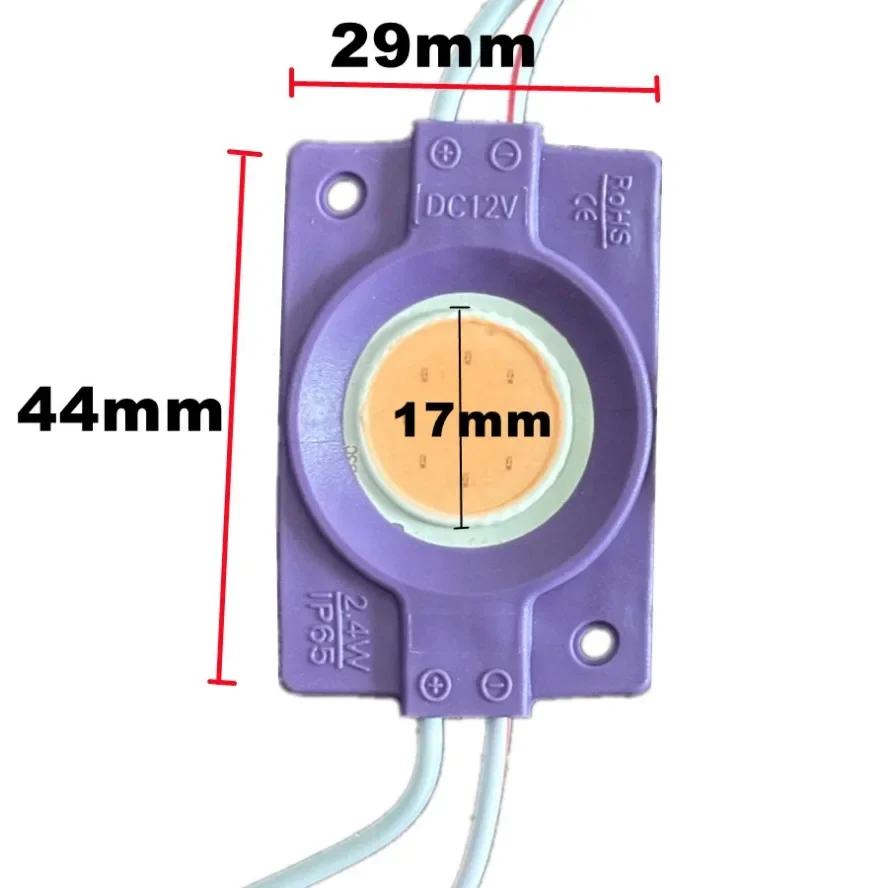 10PCS 12V หลายสี LED โมดูล COB Light Backlight Shop แบนเนอร์กันน้ํา IP65 ตกแต่งคริสต์มาสสีขาวสีฟ้าสีเหลือง