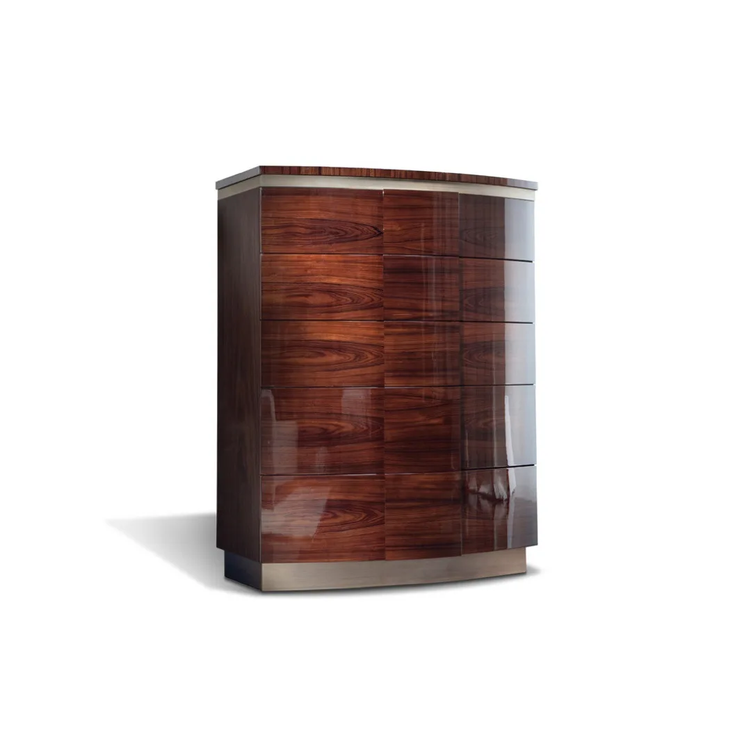 

Italian light luxury dining side cabinet cherry wood chest cabinet modern simple chest