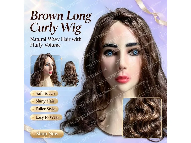 Latex Head Mask for Women Halloween Masquerade Party Costume Prop