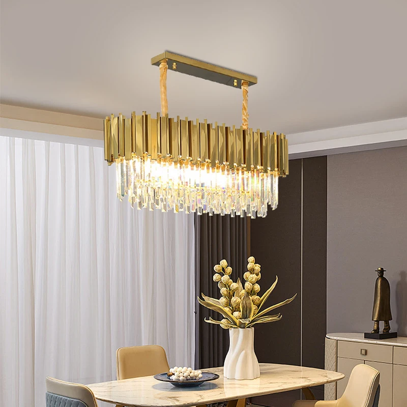 

Deluxe Crystal Chandelier, Chandelier, Living Room, Bedroom, diningTable, Electroplated Gold E14 base, Suspended Indoor Lightin