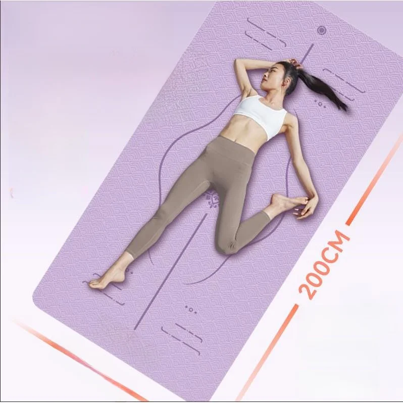 

Утолщенный двухслойный спортивный коврик для зала 6-8 мм, противоскользящий коврик для танцев для мужчин и женщин, износостойкий домашний коврик для йоги из TPE