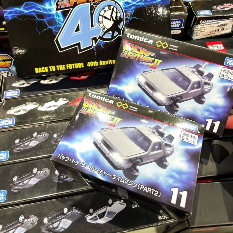 

Takara Tomy Tomica Back To The Future Delorean Time Machine Diecast Alloy Car Model Premium Unlimited 11 New Japanese Version