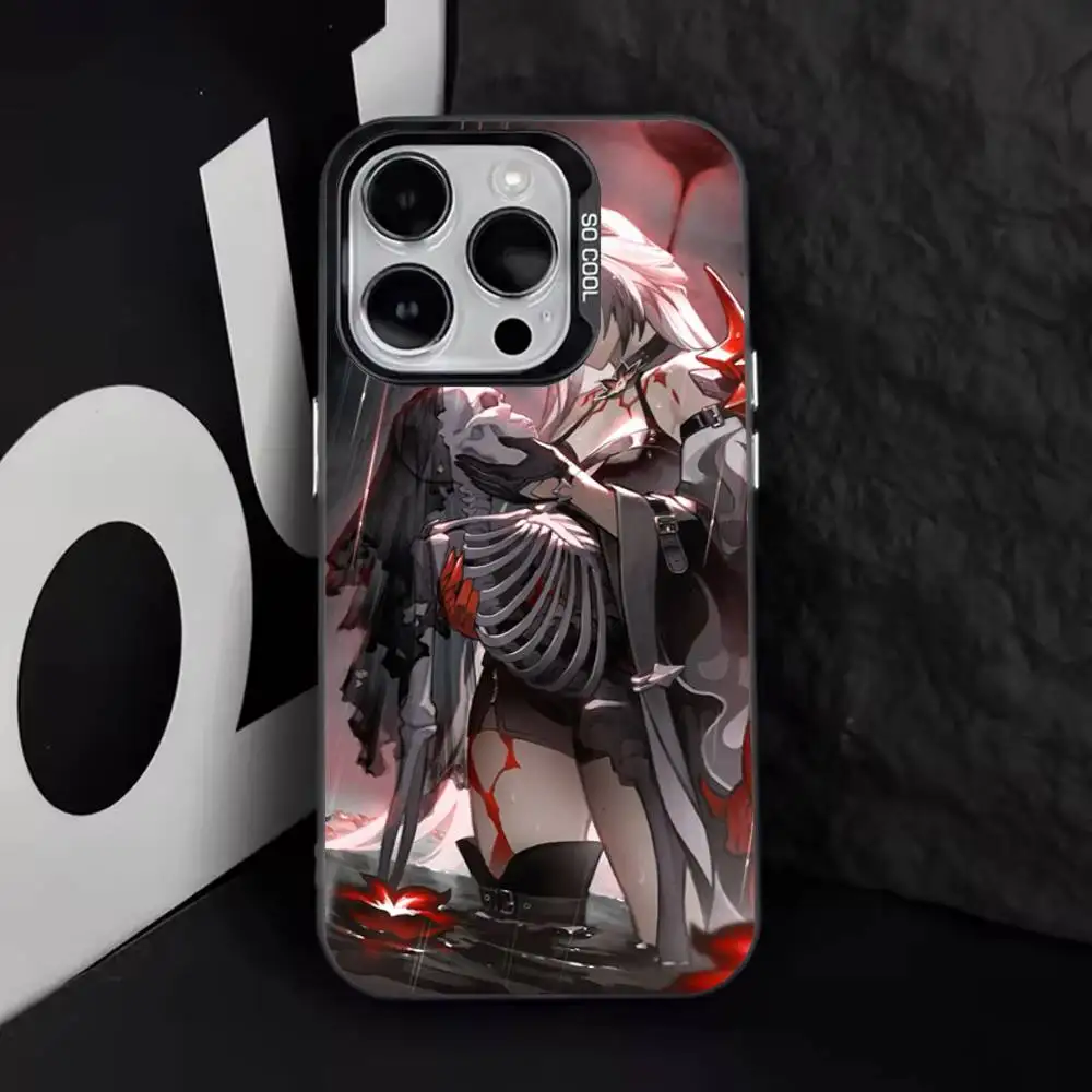 Acheron Honkai Star Rail funda de teléfono para iPhone 17,16,15,14,13,12,11,Pro,Max,Plus,E,Air,Mini cubierta negra de Tpu