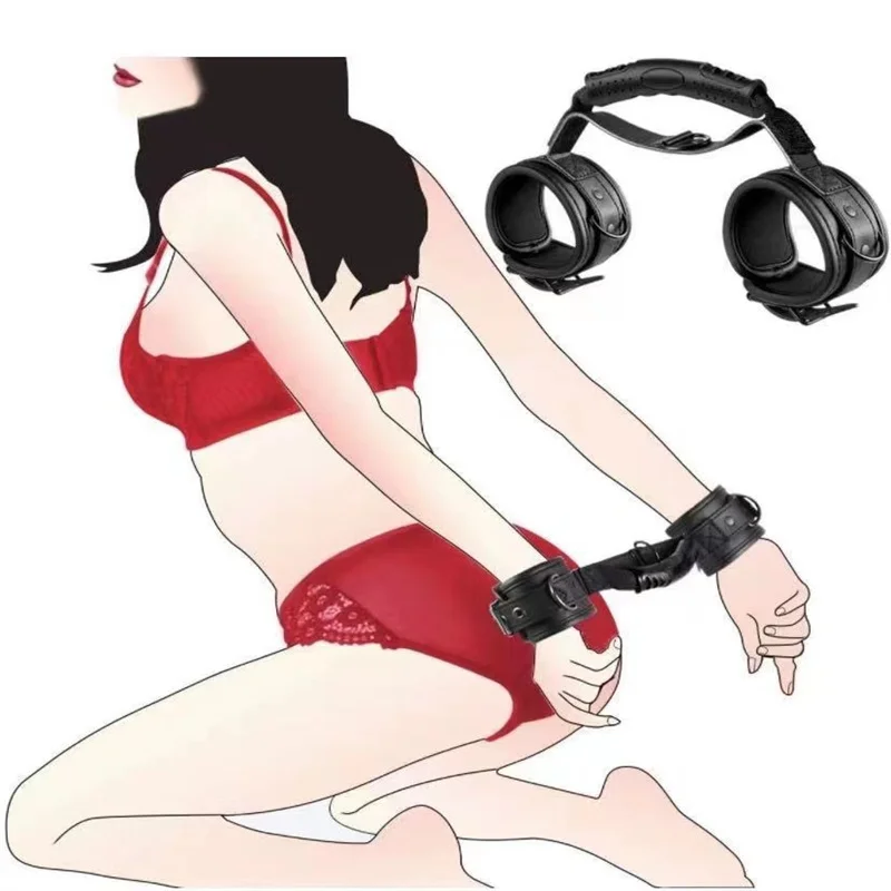 

SM fun binding handcuffs, leather pull handcuffs,+18 adult restraint training supplies alternative sex toys