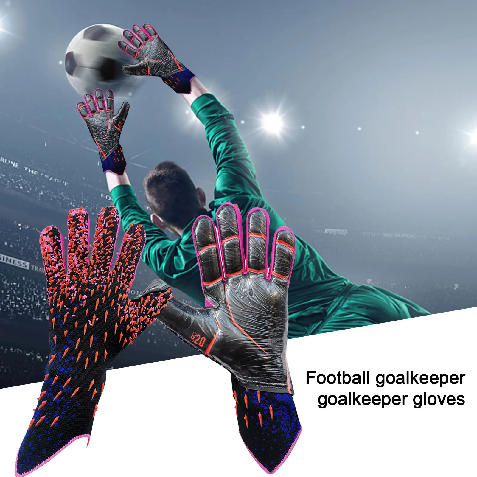 

Goalie Goalkeeper Gloves Strong Grip Soccer Goalie Gloves Soccer Gloves With Finger Protection To Prevent Injuries Durable